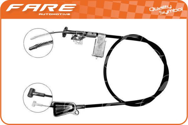 Cable Pull, parking brake (18558)