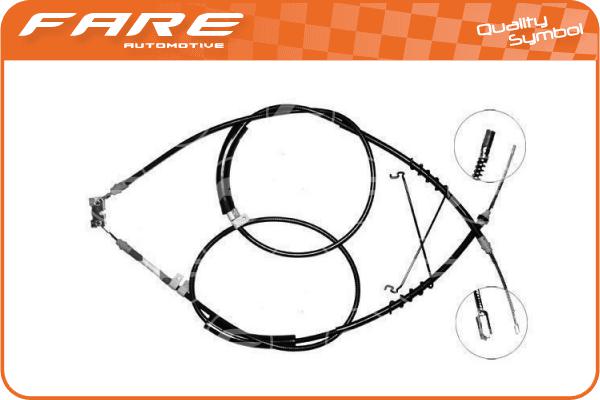 Cable Pull, parking brake (17585)