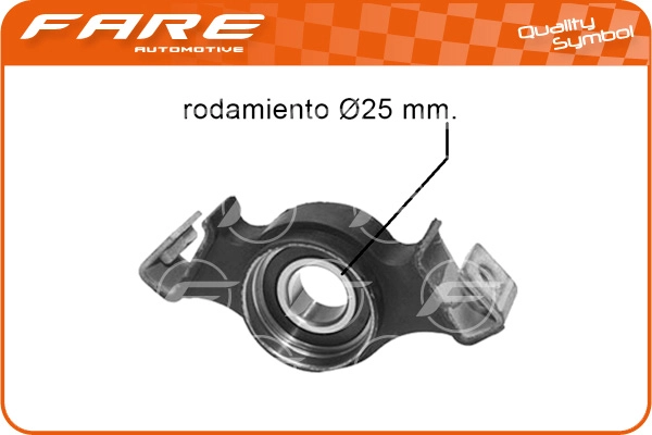 Suspension, propshaft (10559)