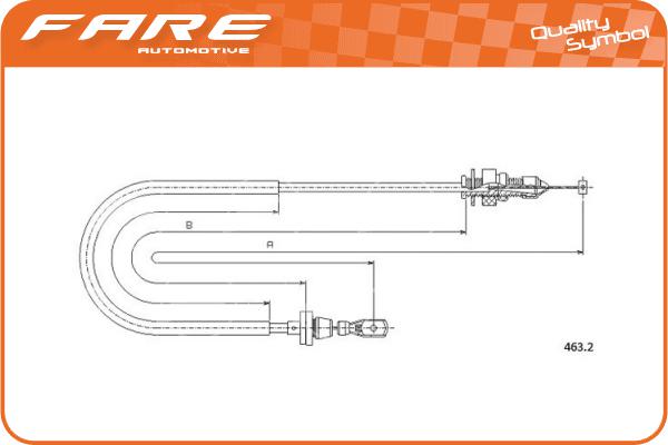 Accelerator Cable (25664)