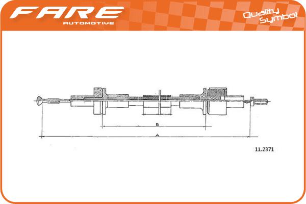 Cable Pull, clutch control (24601)