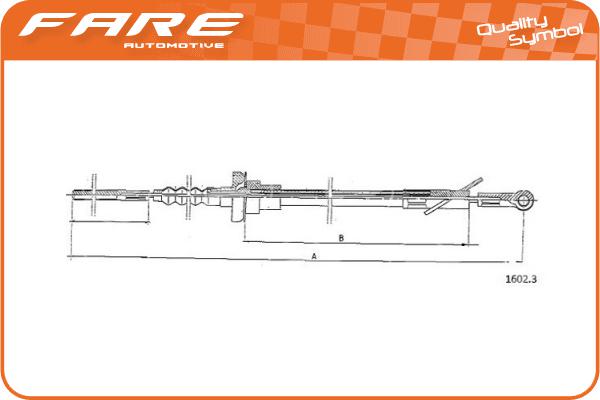Cable Pull, clutch control (24473)