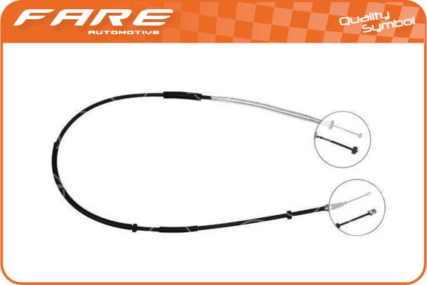 Cable Pull, parking brake (18083)