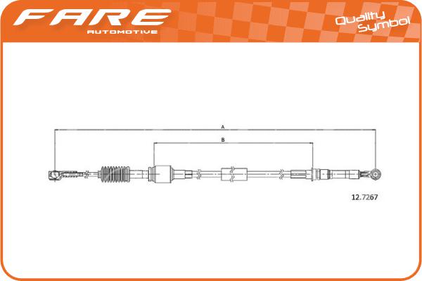Cable Pull, manual transmission (29584)