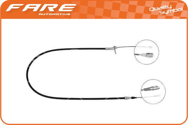 Cable Pull, parking brake (17895)