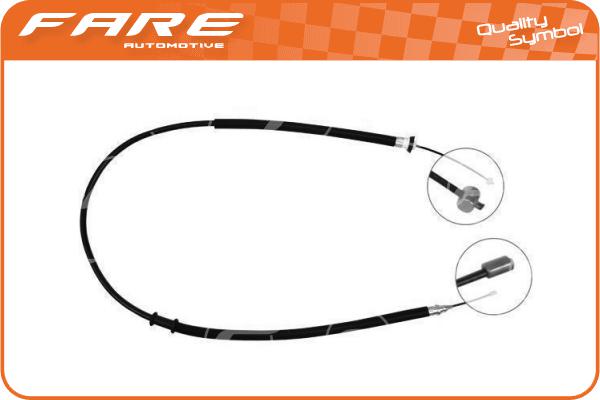 Cable Pull, parking brake (17586)