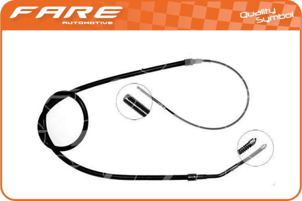 Cable Pull, parking brake (17777)