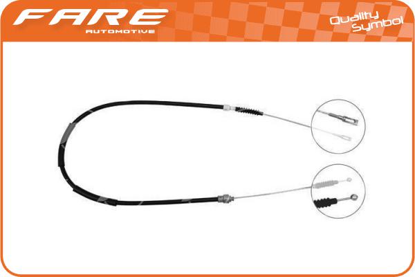 Cable Pull, parking brake (17711)