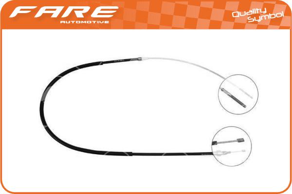 Cable Pull, parking brake (17539)