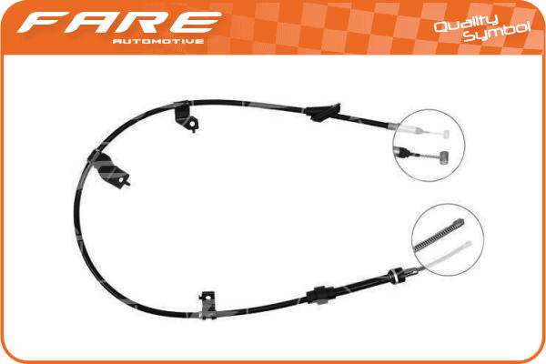 Cable Pull, parking brake (18302)