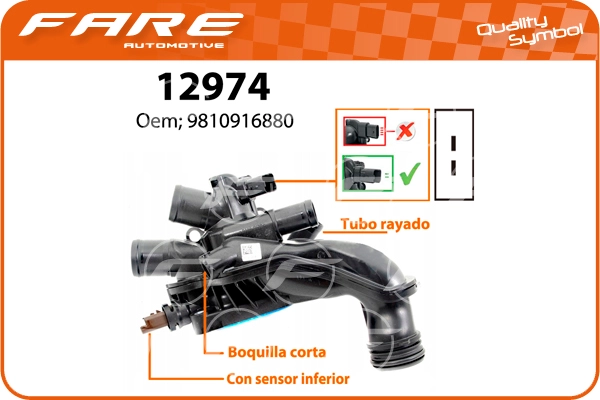 Thermostat, coolant (12974)