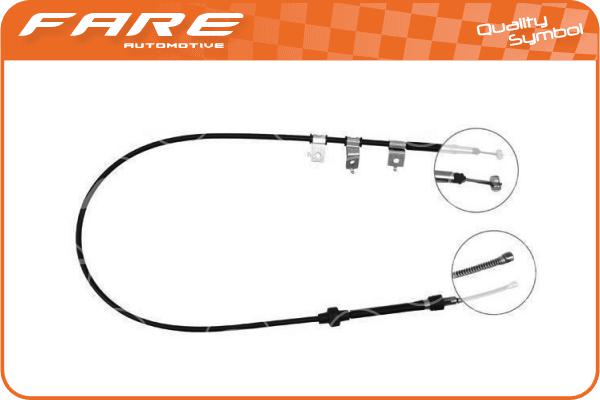 Cable Pull, parking brake (18301)