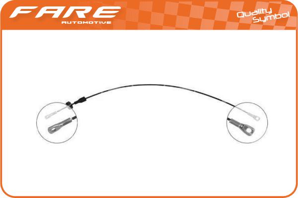 Cable Pull, parking brake (17887)