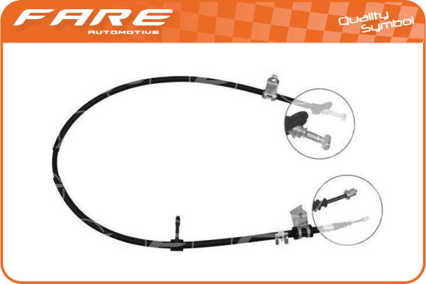 Cable Pull, parking brake (17682)