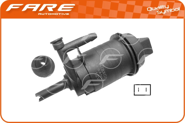 Washer Fluid Pump, window cleaning (9728)