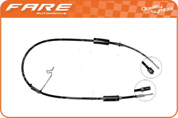Cable Pull, parking brake (17553)