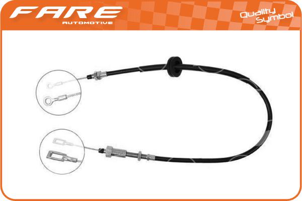 Cable Pull, parking brake (17490)