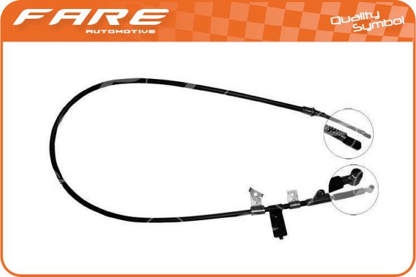 Cable Pull, parking brake (17568)