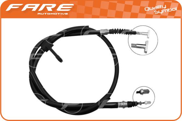 Cable Pull, parking brake (18087)