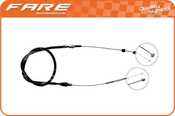 Cable Pull, parking brake (18691)