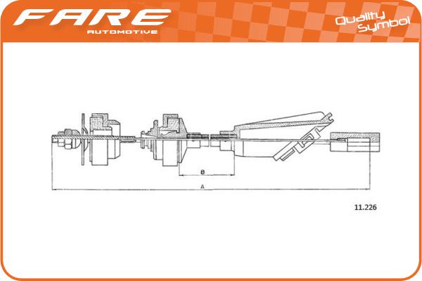 Cable Pull, clutch control (24437)