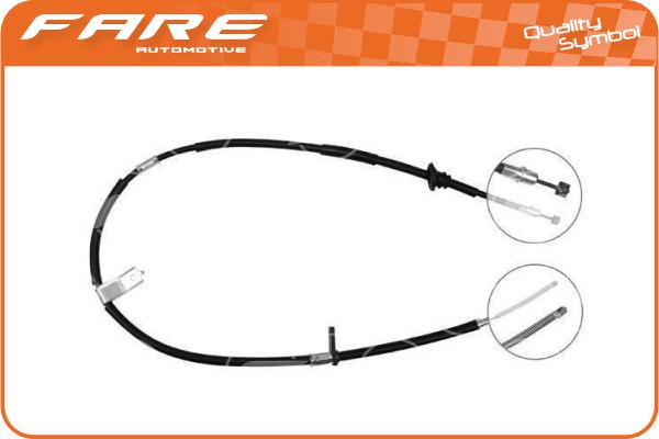 Cable Pull, parking brake (18324)