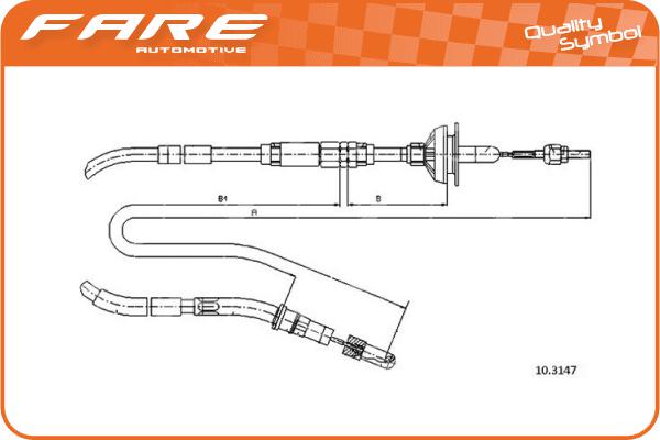 Cable Pull, clutch control (24918)