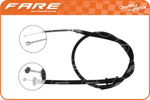 Cable Pull, parking brake (18390)