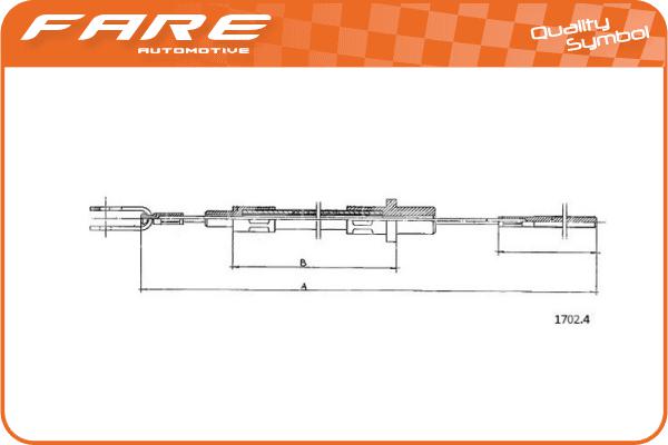 Cable Pull, clutch control (24532)