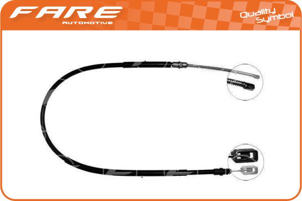 Cable Pull, parking brake (18820)