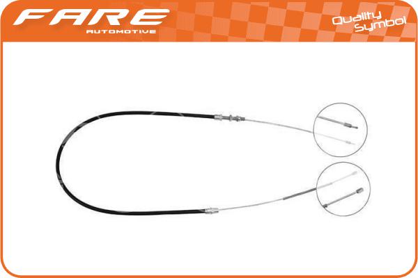 Cable Pull, parking brake (18704)