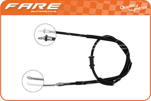 Cable Pull, parking brake (18386)