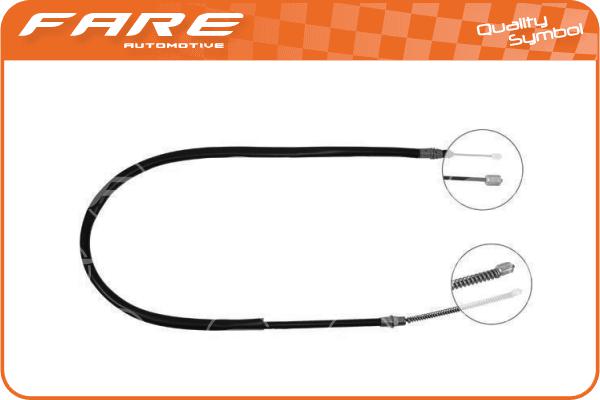 Cable Pull, parking brake (18857)