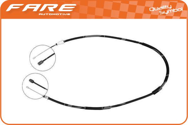 Cable Pull, parking brake (17831)