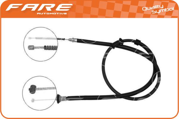 Cable Pull, parking brake (18090)