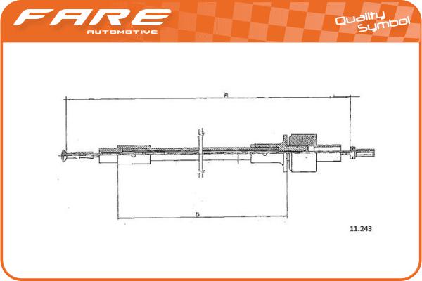 Cable Pull, clutch control (24600)