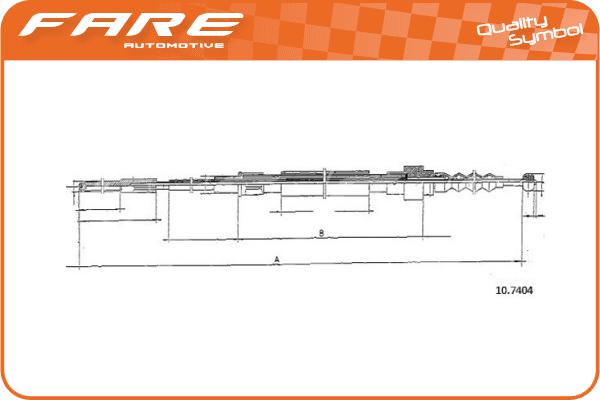 Cable Pull, parking brake (19253)