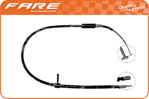 Cable Pull, parking brake (17564)