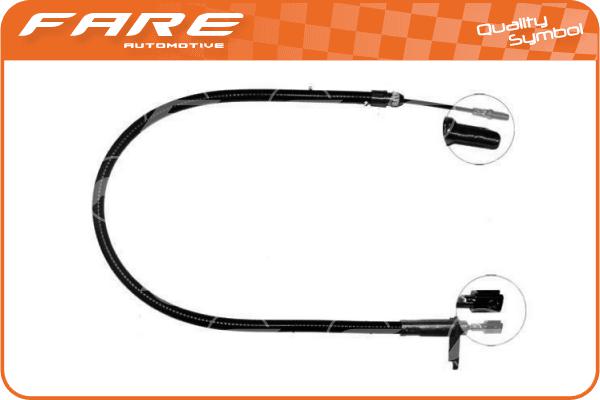 Cable Pull, parking brake (17907)