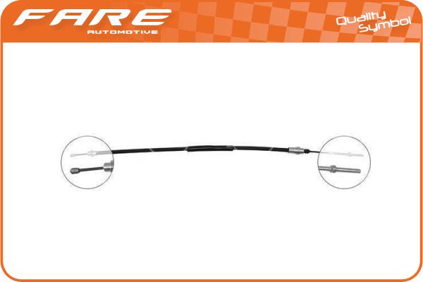 Cable Pull, parking brake (17606)