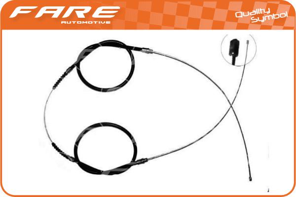 Cable Pull, parking brake (17620)