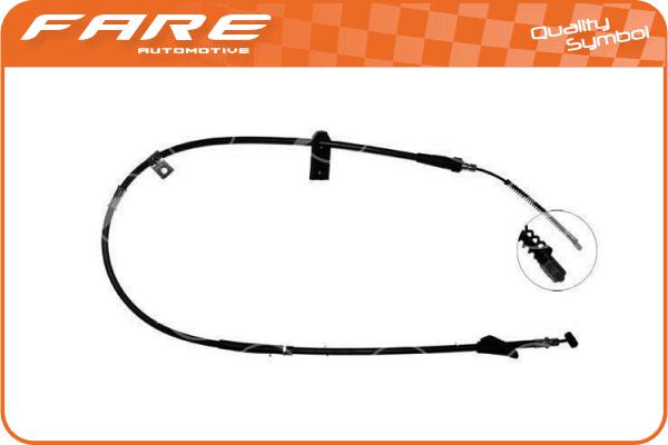 Cable Pull, parking brake (18659)