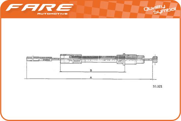Cable Pull, clutch control (24898)