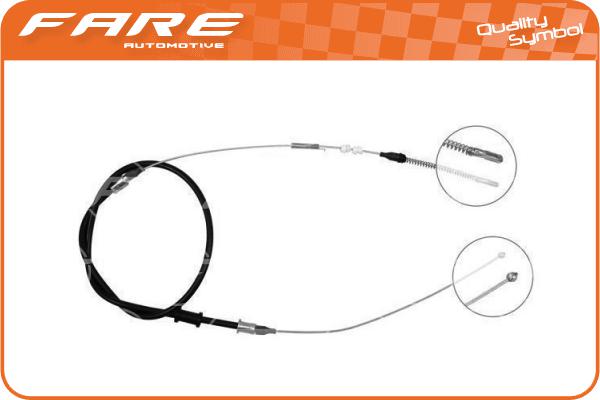 Cable Pull, parking brake (18627)