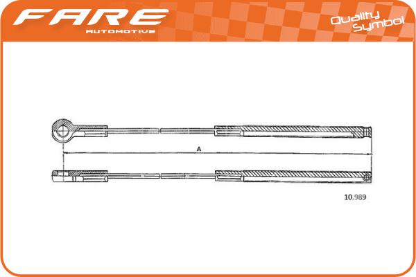 Cable Pull, parking brake (17903)
