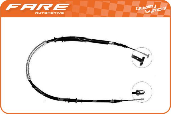 Cable Pull, parking brake (18389)