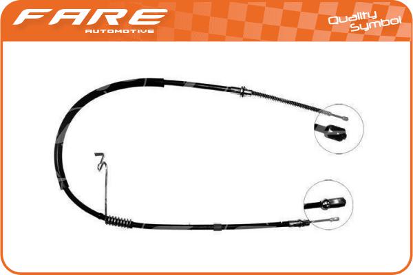 Cable Pull, parking brake (17542)