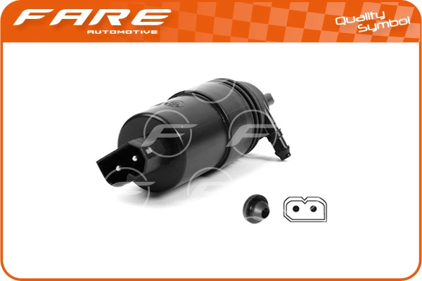Washer Fluid Pump, window cleaning (12784)