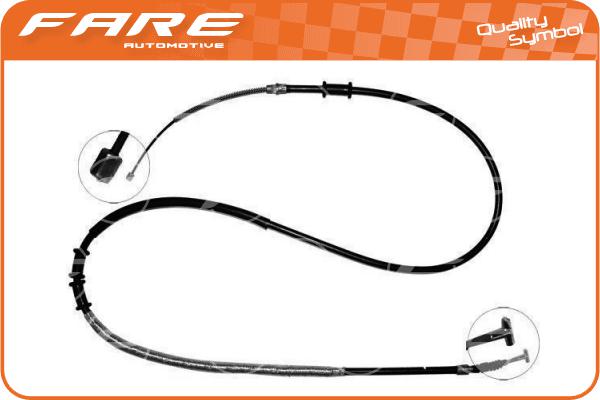 Cable Pull, parking brake (18072)