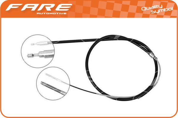 Cable Pull, parking brake (17591)